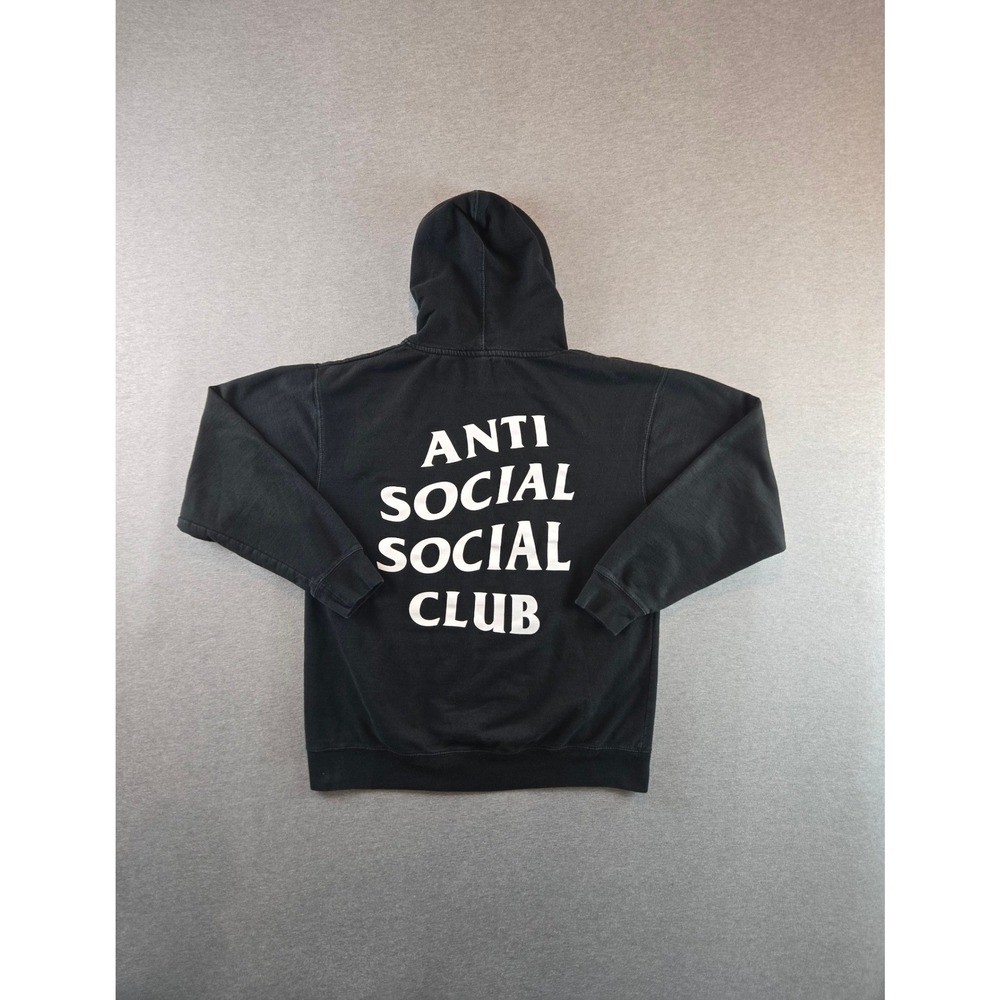 Anti Social‎ Social Club Mind Games Hoodie Mens Large Black Graphic Pullover